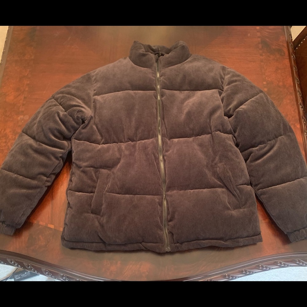 Minor formula corduroy puffer jacket